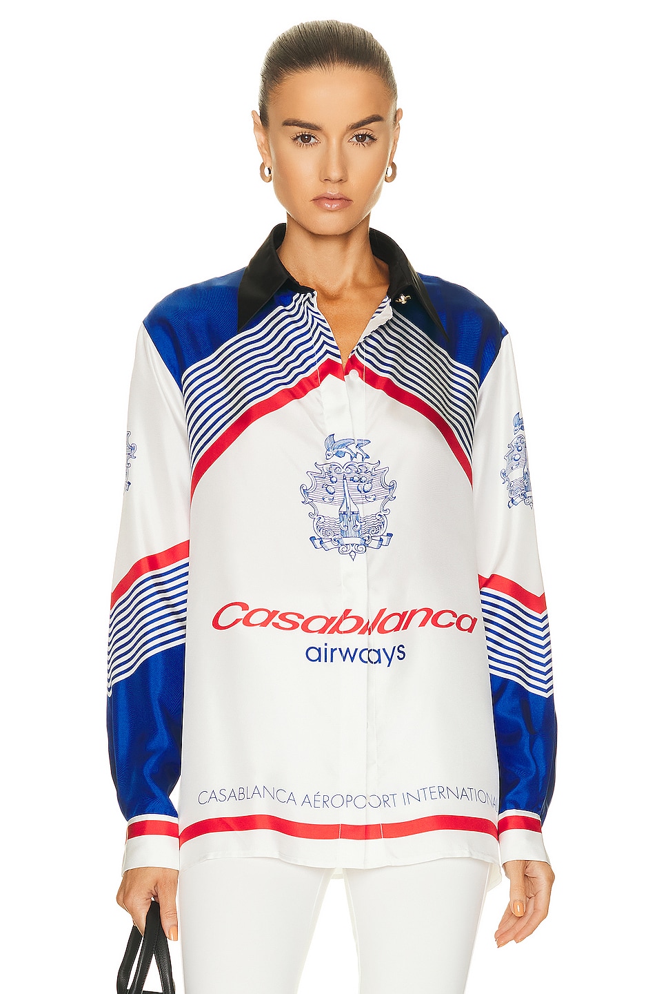 Image 1 of Casablanca Long Sleeve Printed Shirt in Casablanca Airways