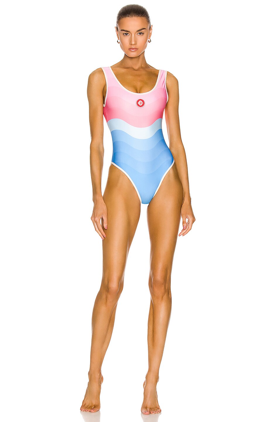 Image 1 of Casablanca One Piece Swimsuit in Memphis Gradient