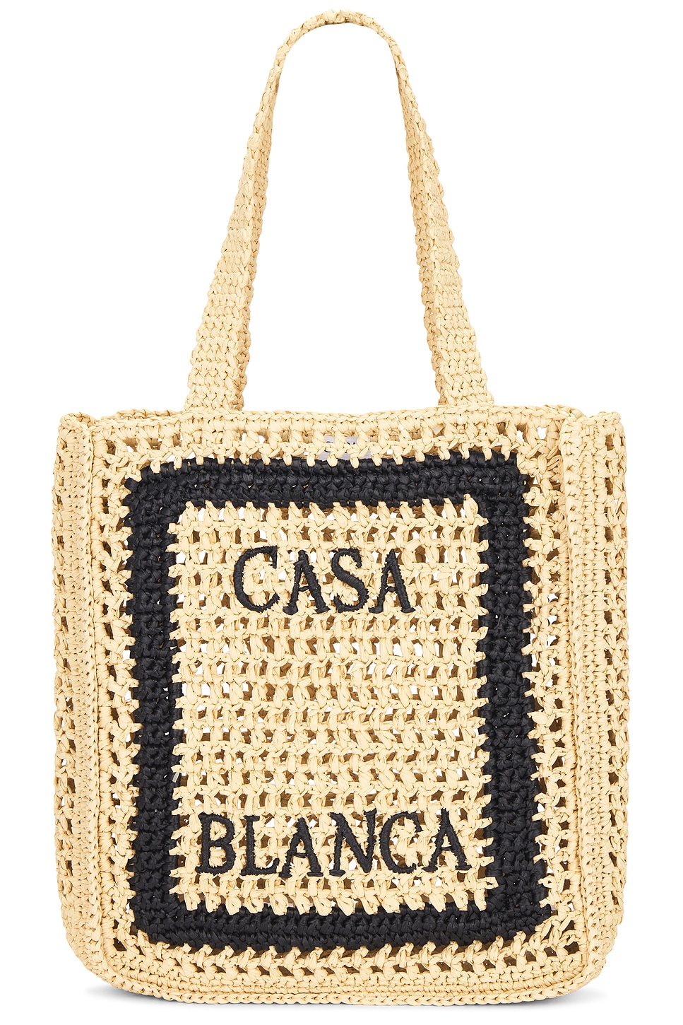 Casablanca Raffia Tote Bag