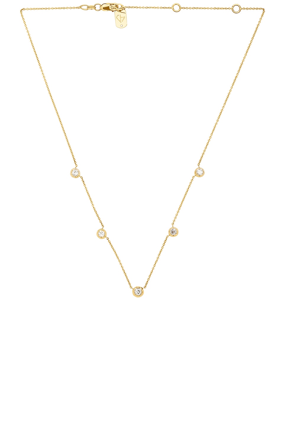 Image 1 of Carbon & Hyde Rose Chain Choker in Gold