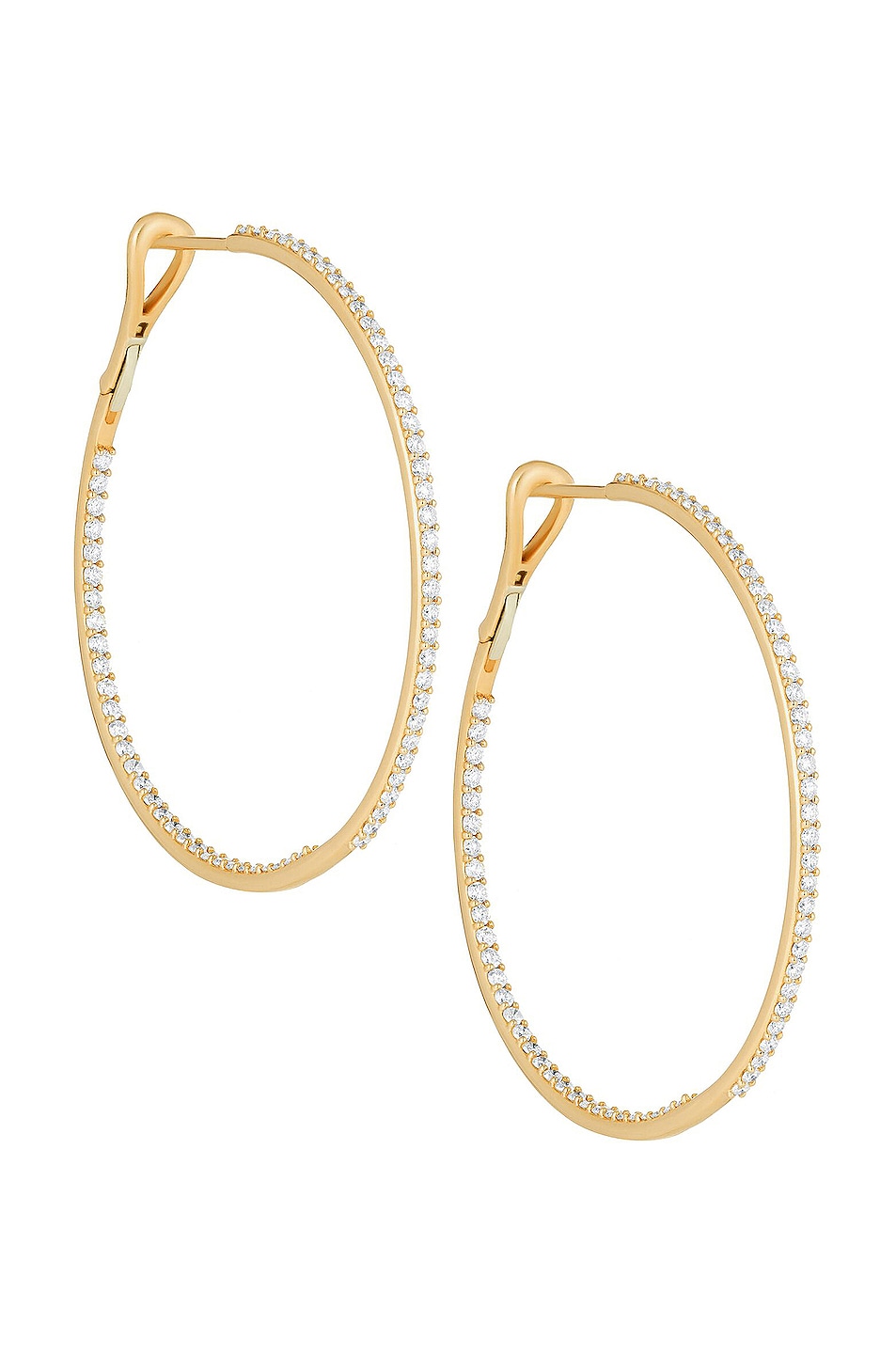Image 1 of Carbon & Hyde Infinity Hoops in 14K Yellow Gold