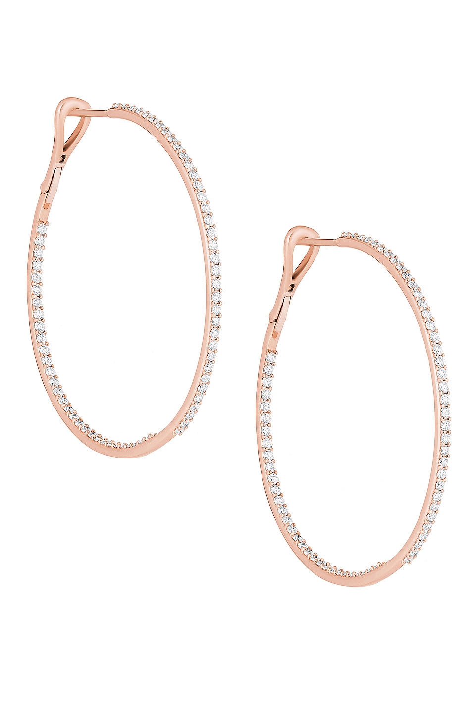 Image 1 of Carbon & Hyde Infinity Hoops in 14K Rose Gold