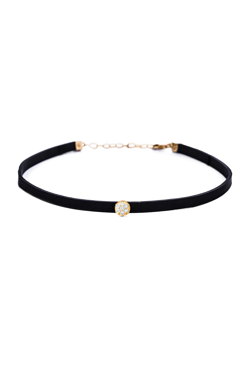 Image 1 of Carbon & Hyde Crown Hyde Choker in Black & Gold