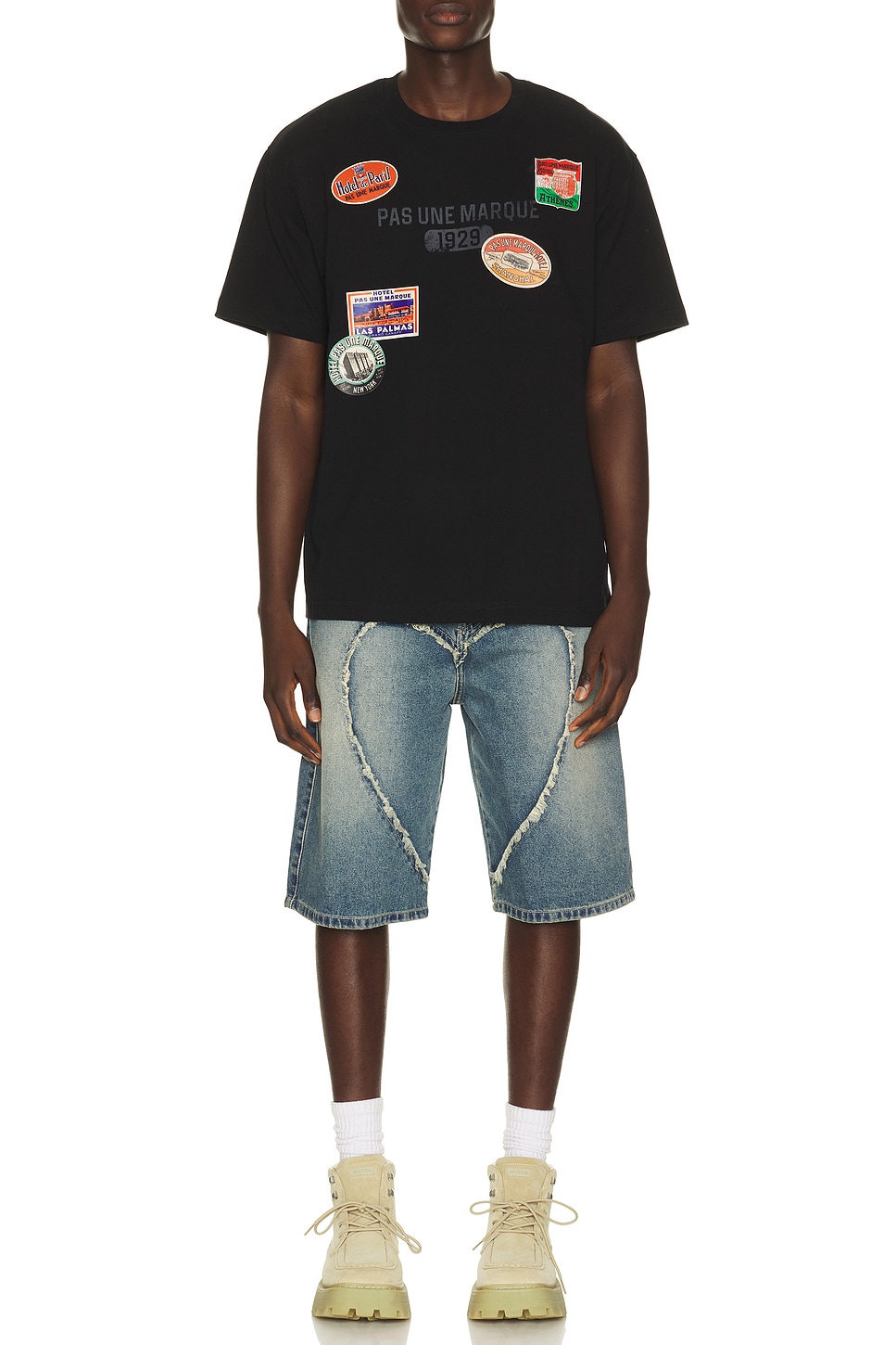 Carne Bollente Love Denim Shorts | Thumbnail 3 Carne Bollente Love Denim Shorts | Thumbnail 3