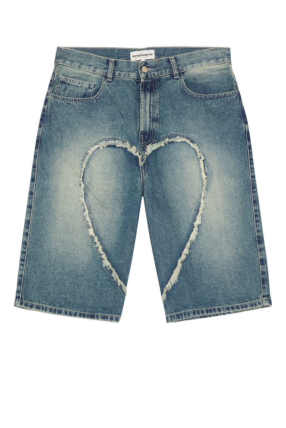 Carne Bollente Love Denim Shorts | Thumbnail 4 Carne Bollente Love Denim Shorts | Thumbnail 4