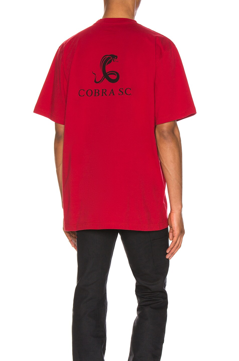 Image 1 of Cobra SC Short Sleeve Logo Tee in Red