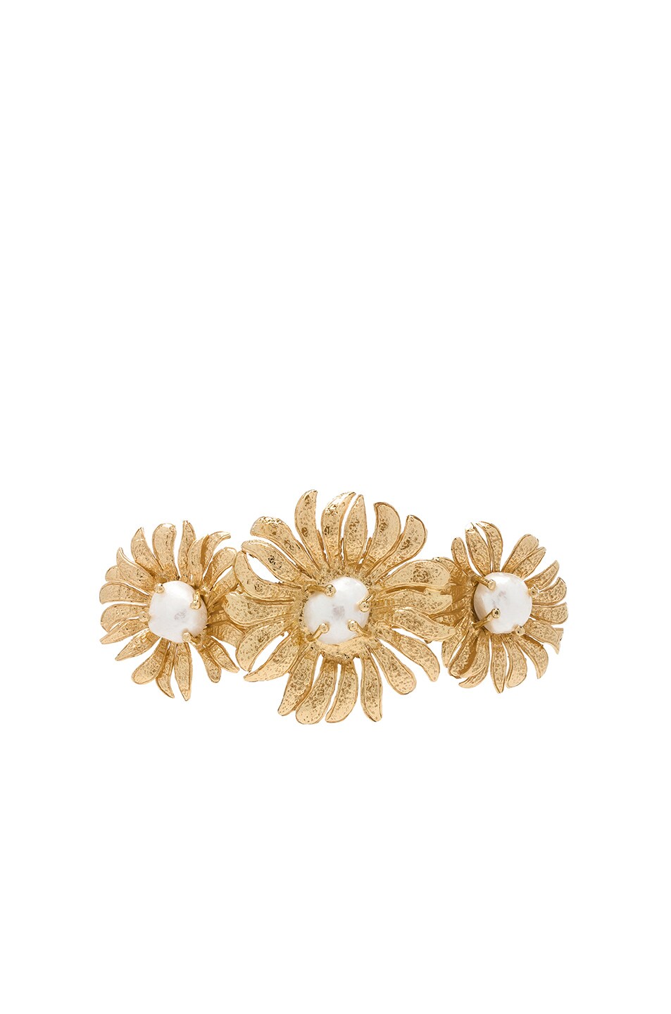 Image 1 of Christie Nicolaides Cristina Hair Clip in Gold & Pearl