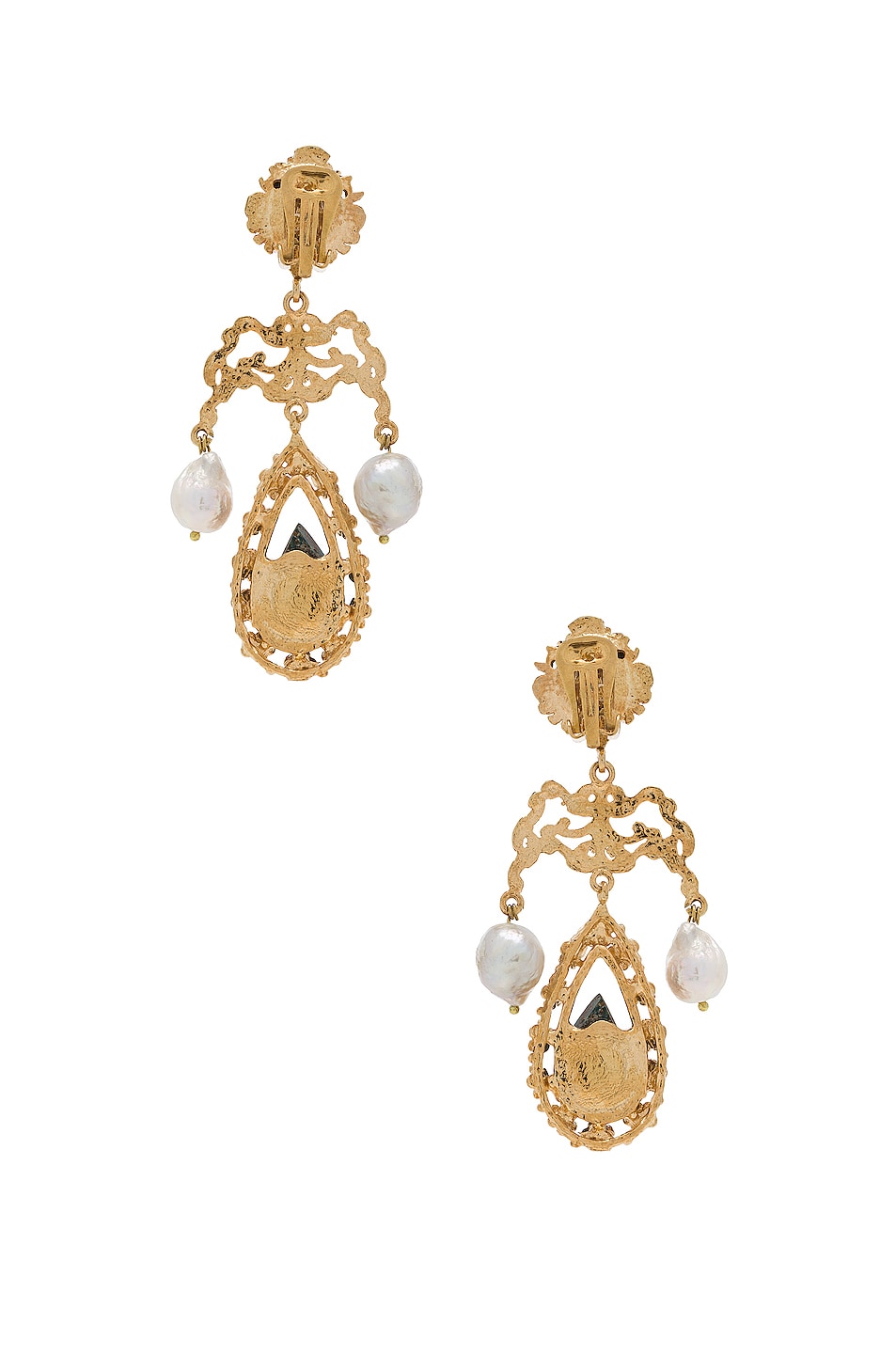 Christie Nicolaides Liliana Earrings in Gold & Turquoise FWRD