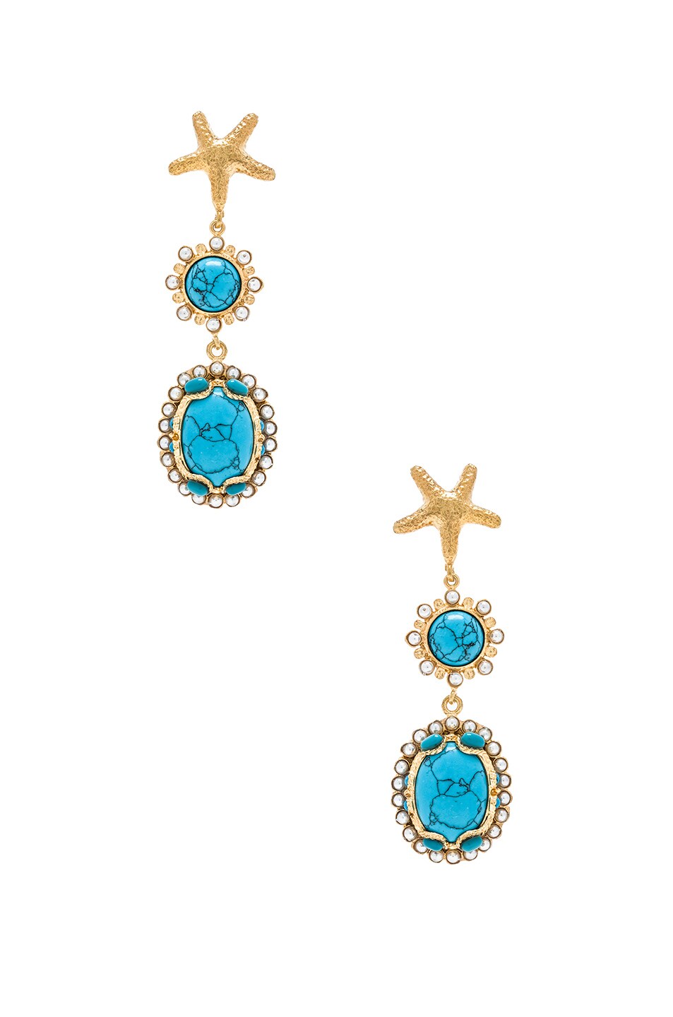 Image 1 of Christie Nicolaides Carmela Earrings in Turquoise