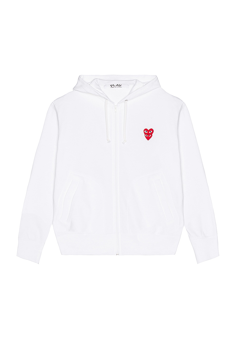 Image 1 of COMME des GARCONS PLAY Sweatshirt in White