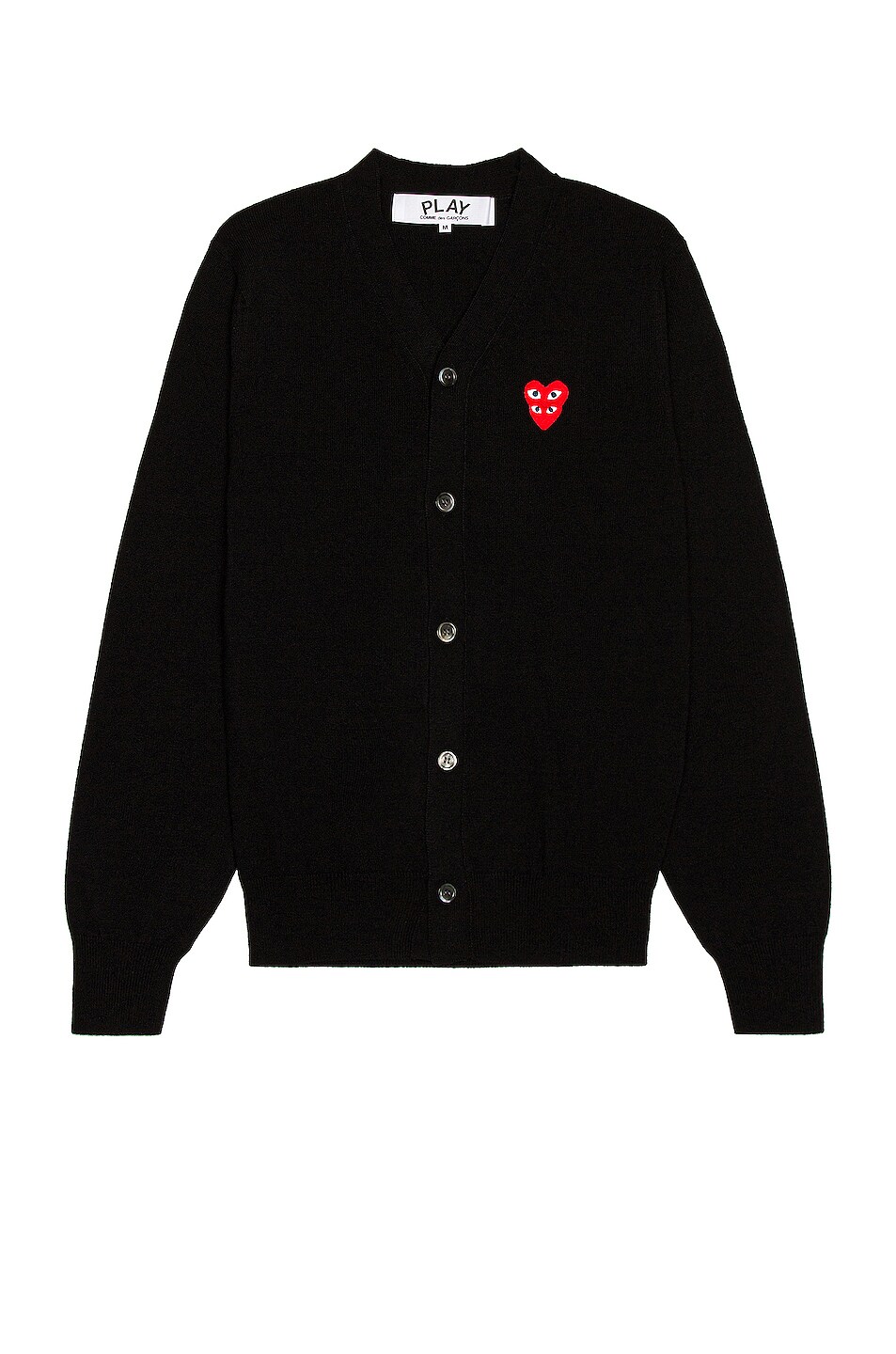 Image 1 of COMME des GARCONS PLAY Cardigan in Black