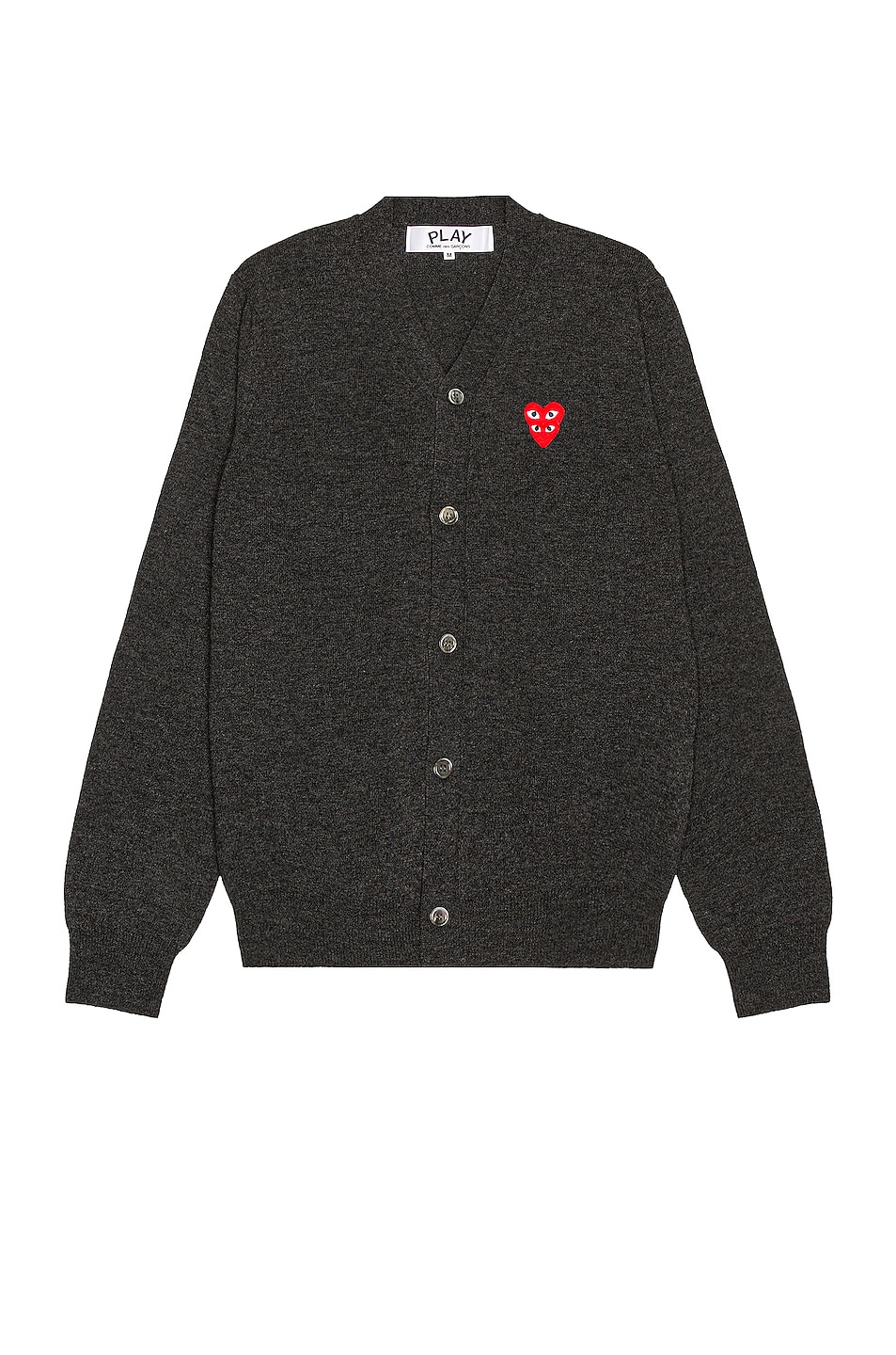 Image 1 of COMME des GARCONS PLAY Cardigan in Grey