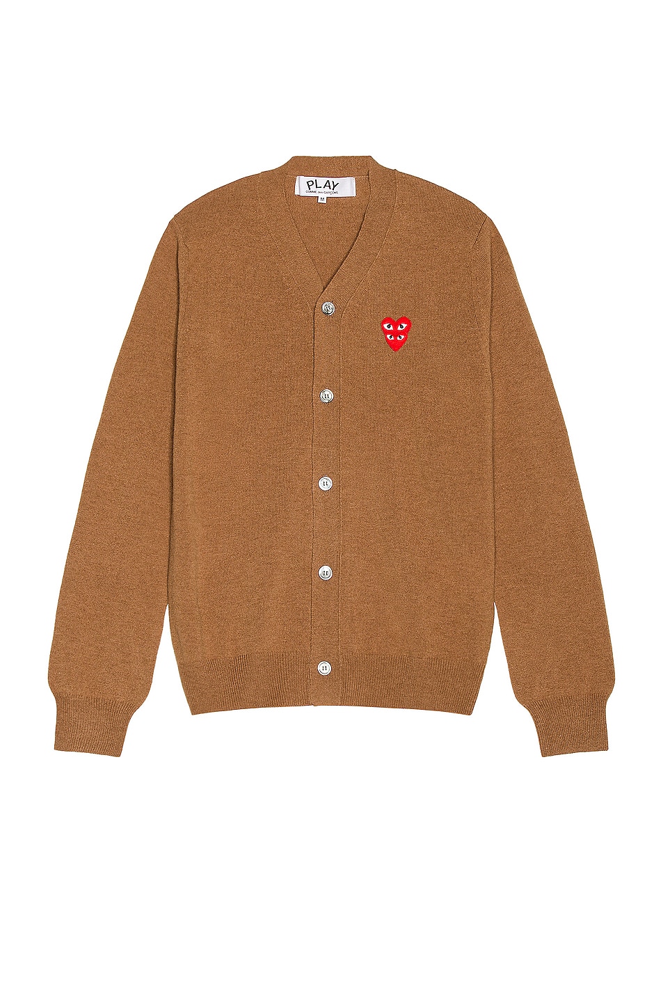 Image 1 of COMME des GARCONS PLAY Cardigan in Brown
