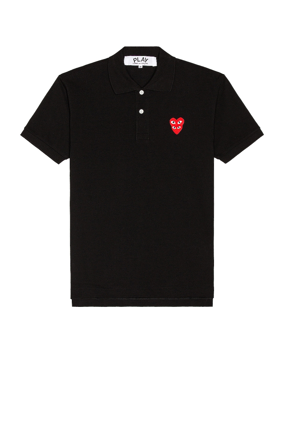 Image 1 of COMME des GARCONS PLAY Polo T-Shirt in Black