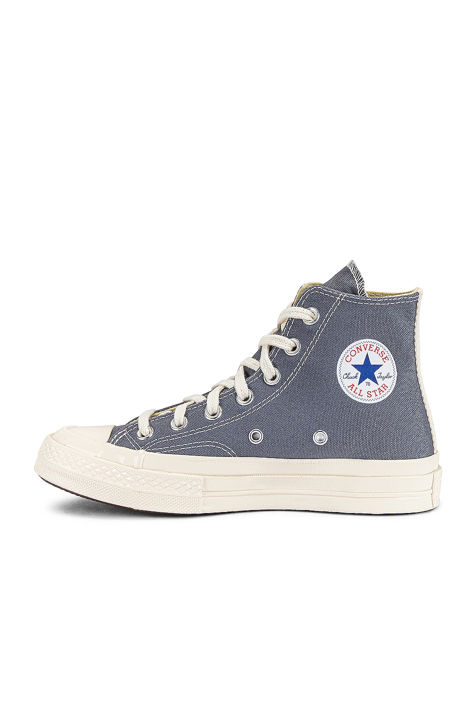 COMME des GARCONS PLAY Converse Chuck Taylor High in Grey | FWRD