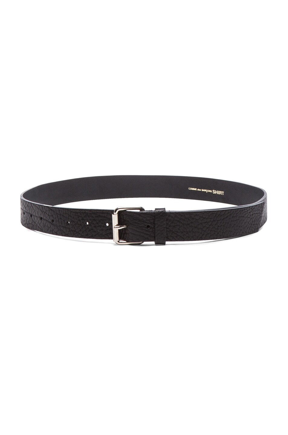 Image 1 of COMME des GARCONS SHIRT Leather Belt in Black