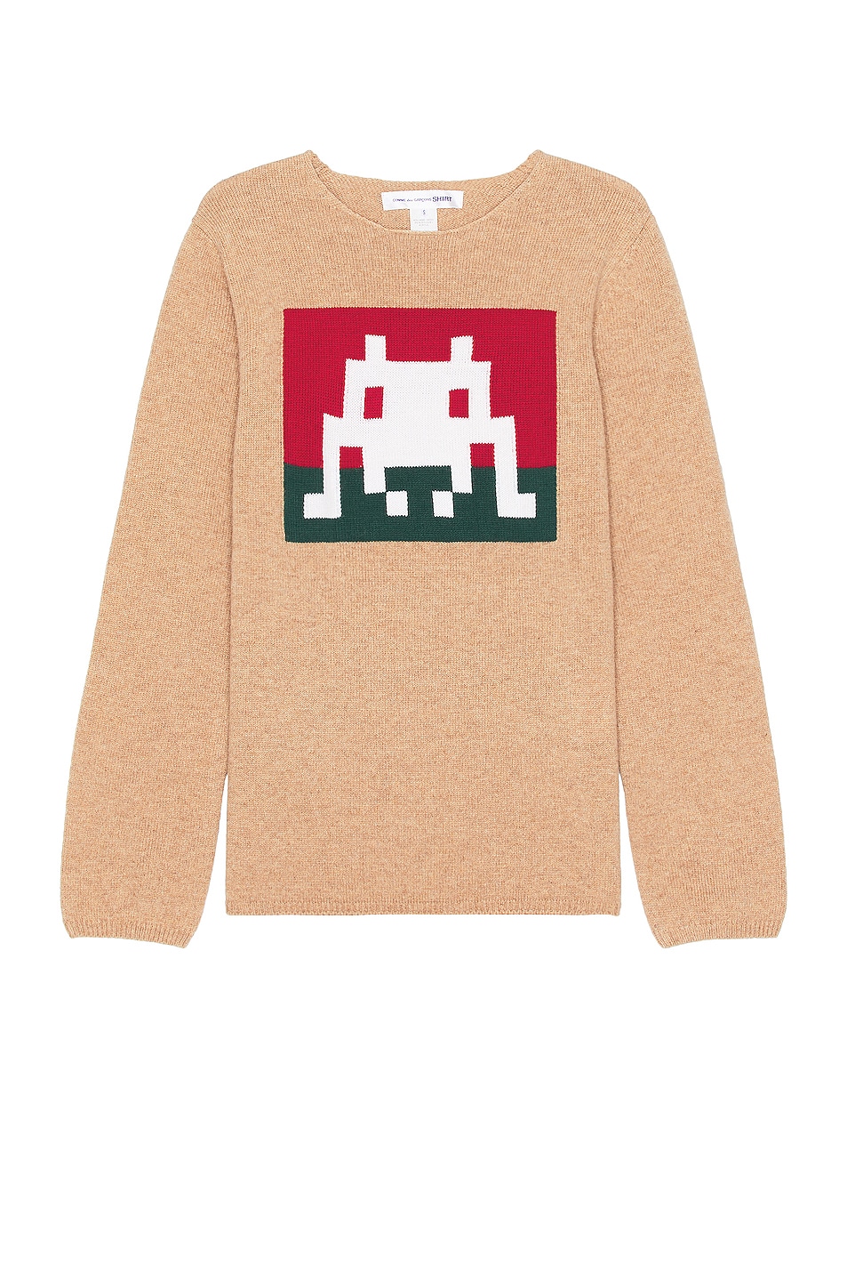 Image 1 of COMME des GARCONS SHIRT Giant Logo Sweater in Brown