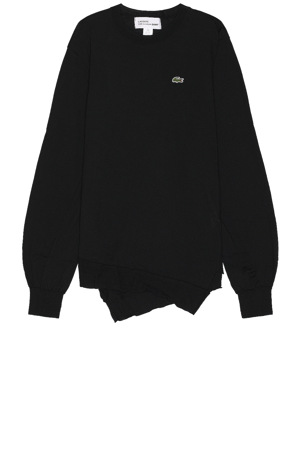 Image 1 of COMME des GARCONS SHIRT X Lacoste Sweater in Black