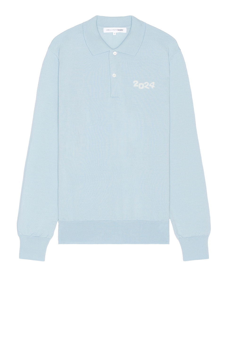 Image 1 of COMME des GARCONS SHIRT 2024 Polo Sweater in Light Blue