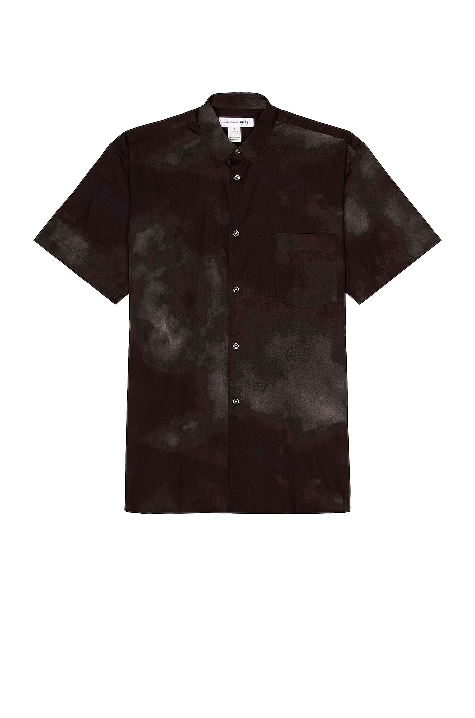 Image 1 of COMME des GARCONS SHIRT Tie Dye Print Shirt in Black