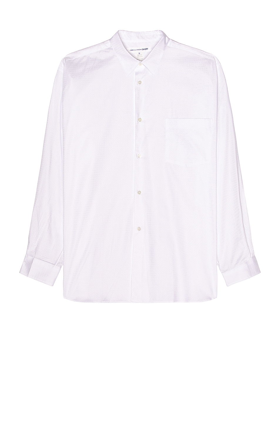 Image 1 of COMME des GARCONS SHIRT Cotton Poplin Shirt in White