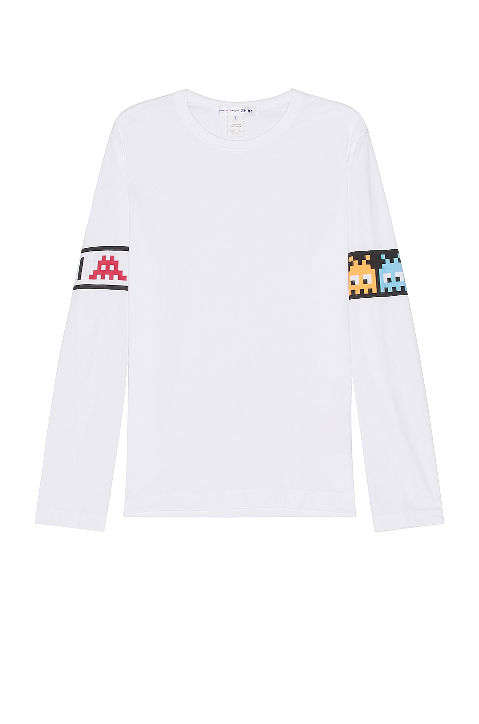 Image 1 of COMME des GARCONS SHIRT Long Sleeve T-Shirt in White