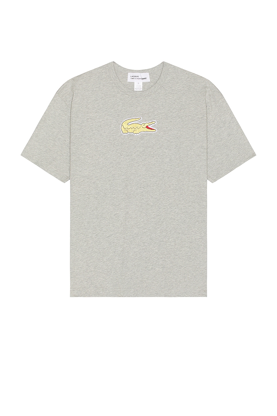 Image 1 of COMME des GARCONS SHIRT X Lacoste Tee in Grey