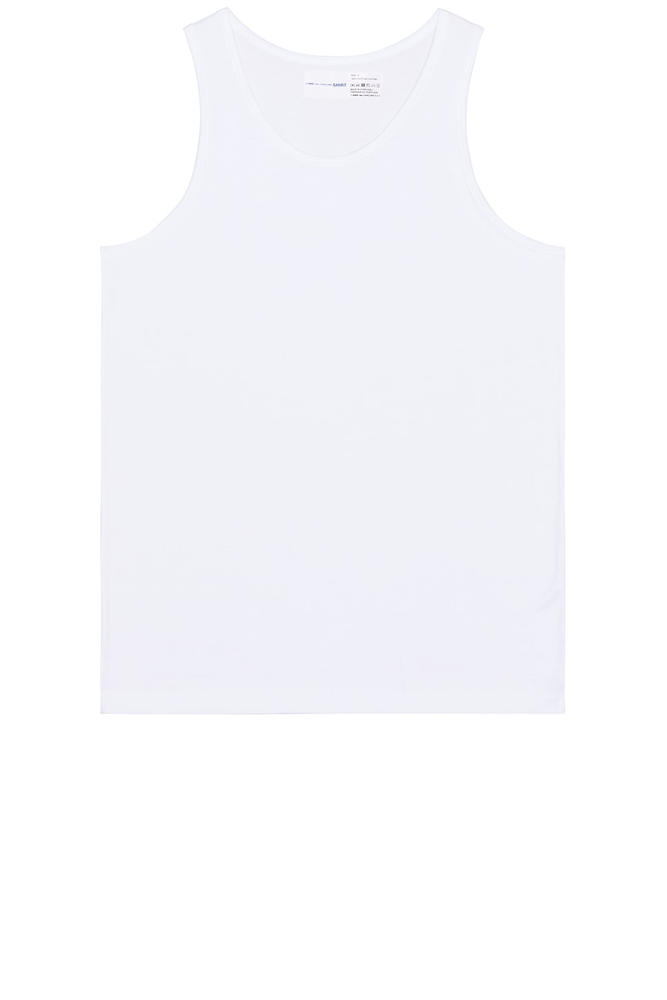 Image 1 of COMME des GARCONS SHIRT FOREVER Ribbed Tank in White