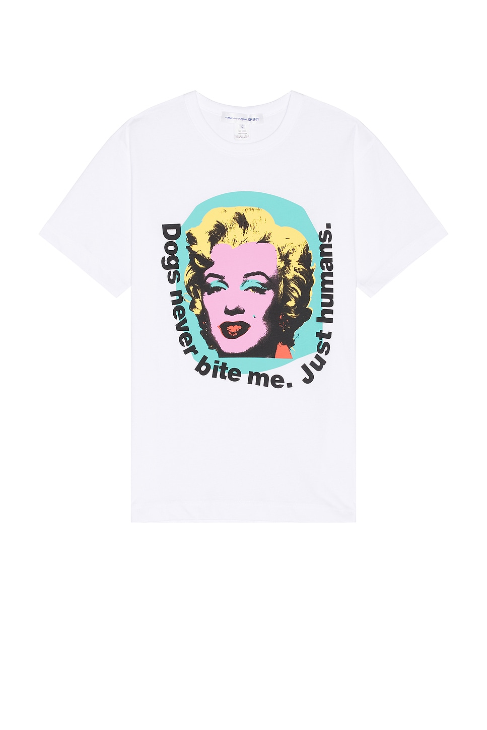 Image 1 of COMME des GARCONS SHIRT x Andy Warhol T-Shirt in White