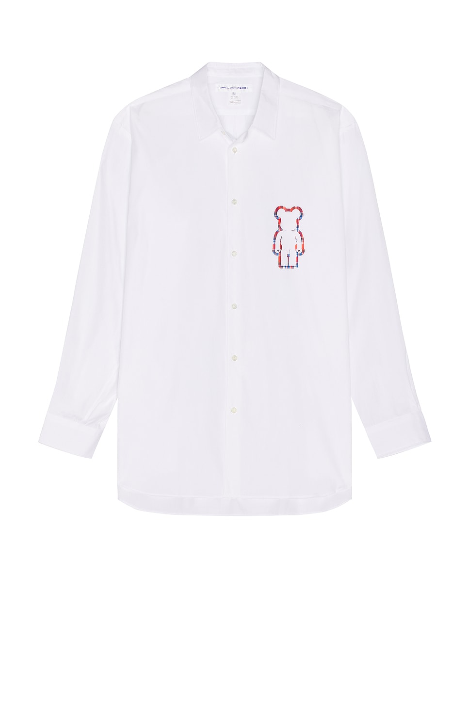 Comme Des Garçons Shirt X Bearbrick Digital Print Shirt