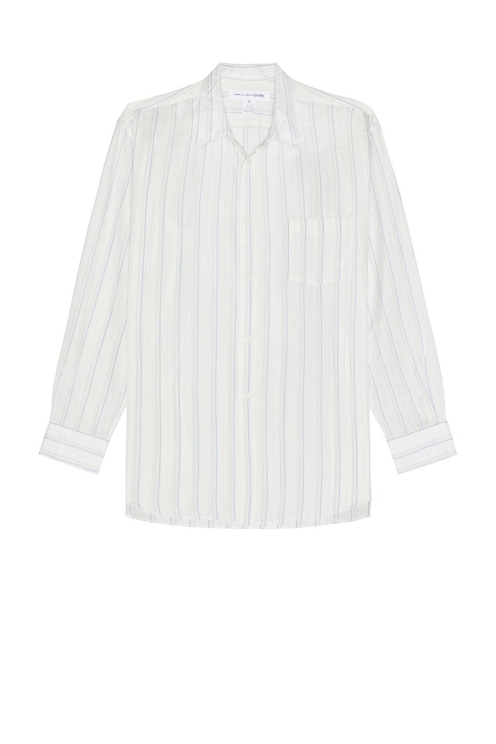 Image 1 of COMME des GARCONS SHIRT Yarn Dyed Cupra Stripe Shirt in Stripe 7