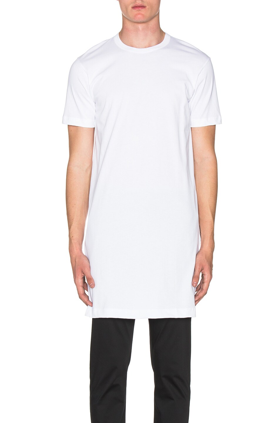 Image 1 of COMME des GARCONS SHIRT Asymmetrical Jersey Tee in White