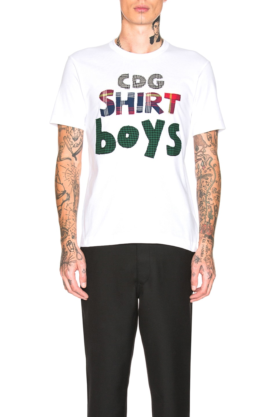 Image 1 of COMME des GARCONS SHIRT Boys Graphic Tee in White