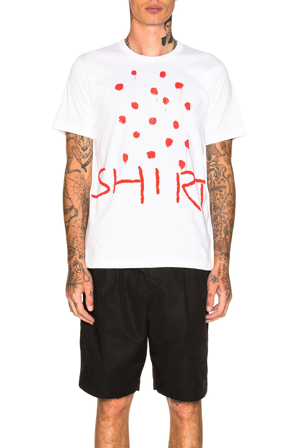 Image 1 of COMME des GARCONS SHIRT Graphic Tee in White