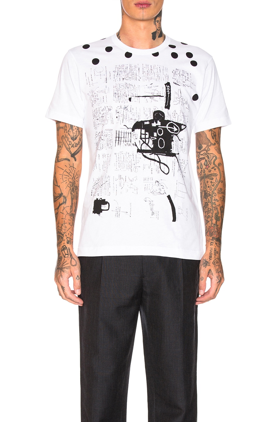 Image 1 of COMME des GARCONS SHIRT Basquiat Tee in White