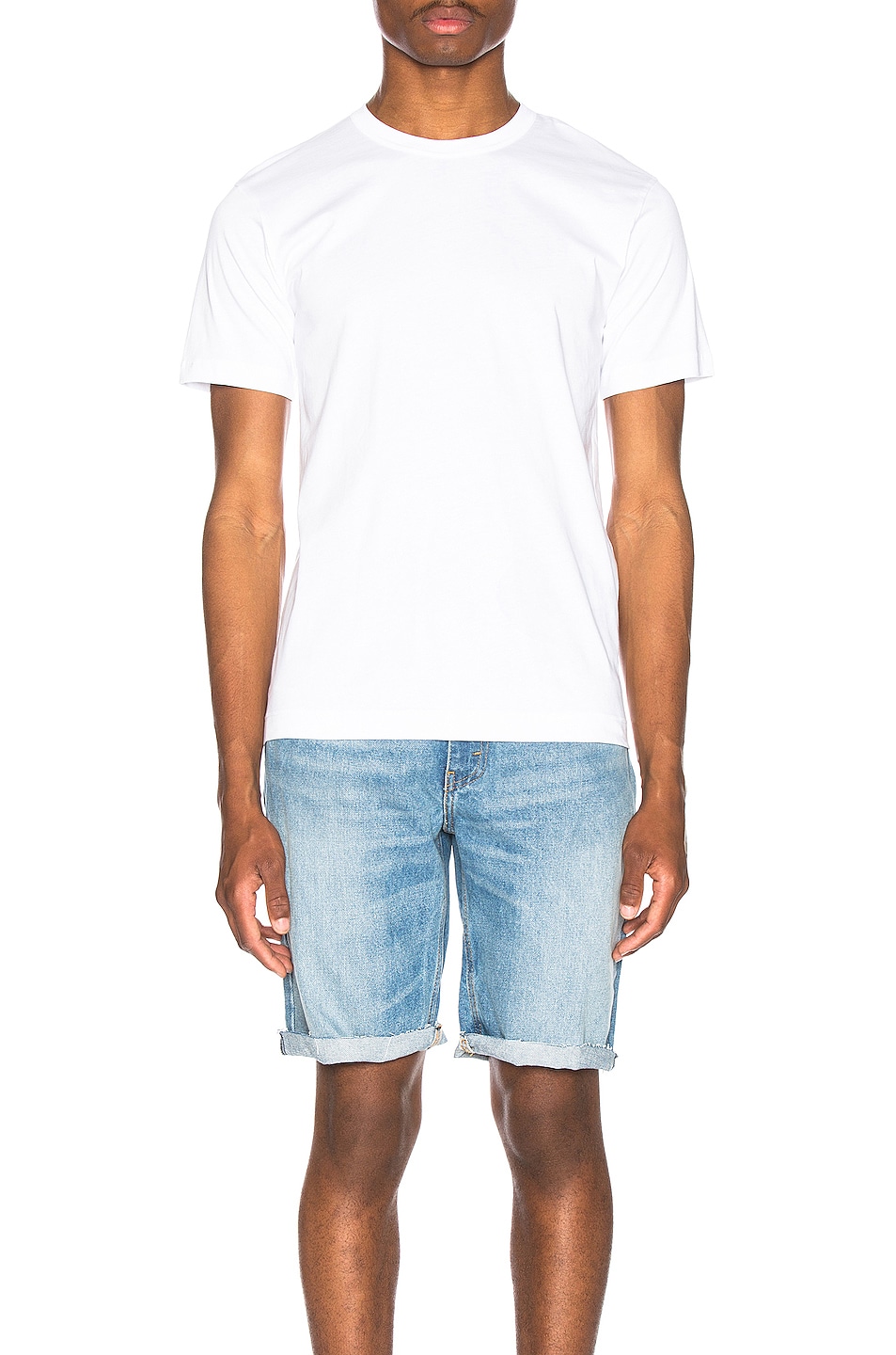 Image 1 of COMME des GARCONS SHIRT Logo Tee in White