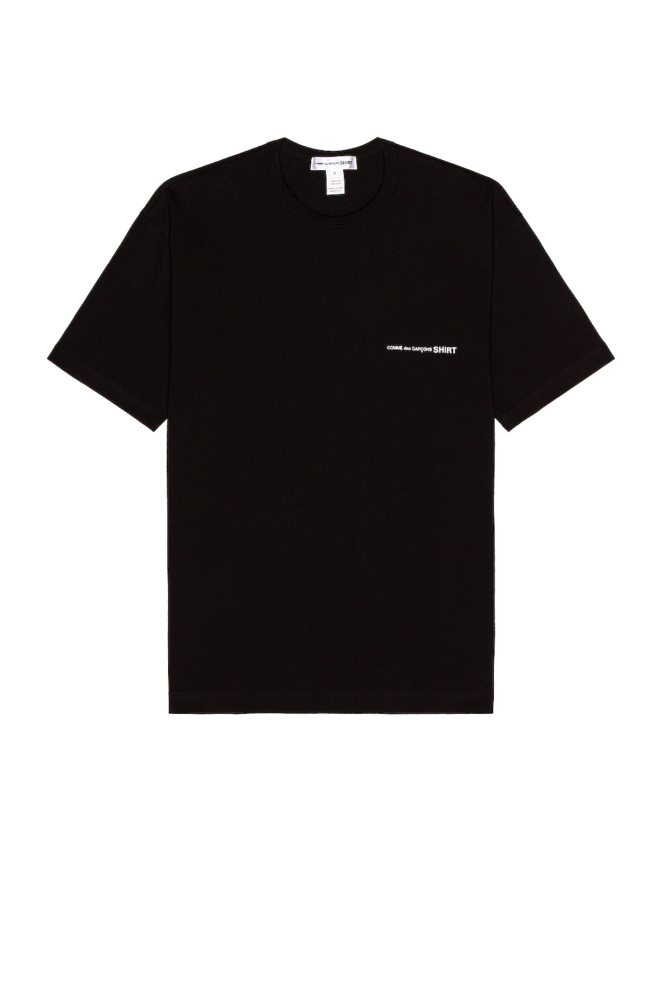 Image 1 of COMME des GARCONS SHIRT Big Tee with Logo in Black