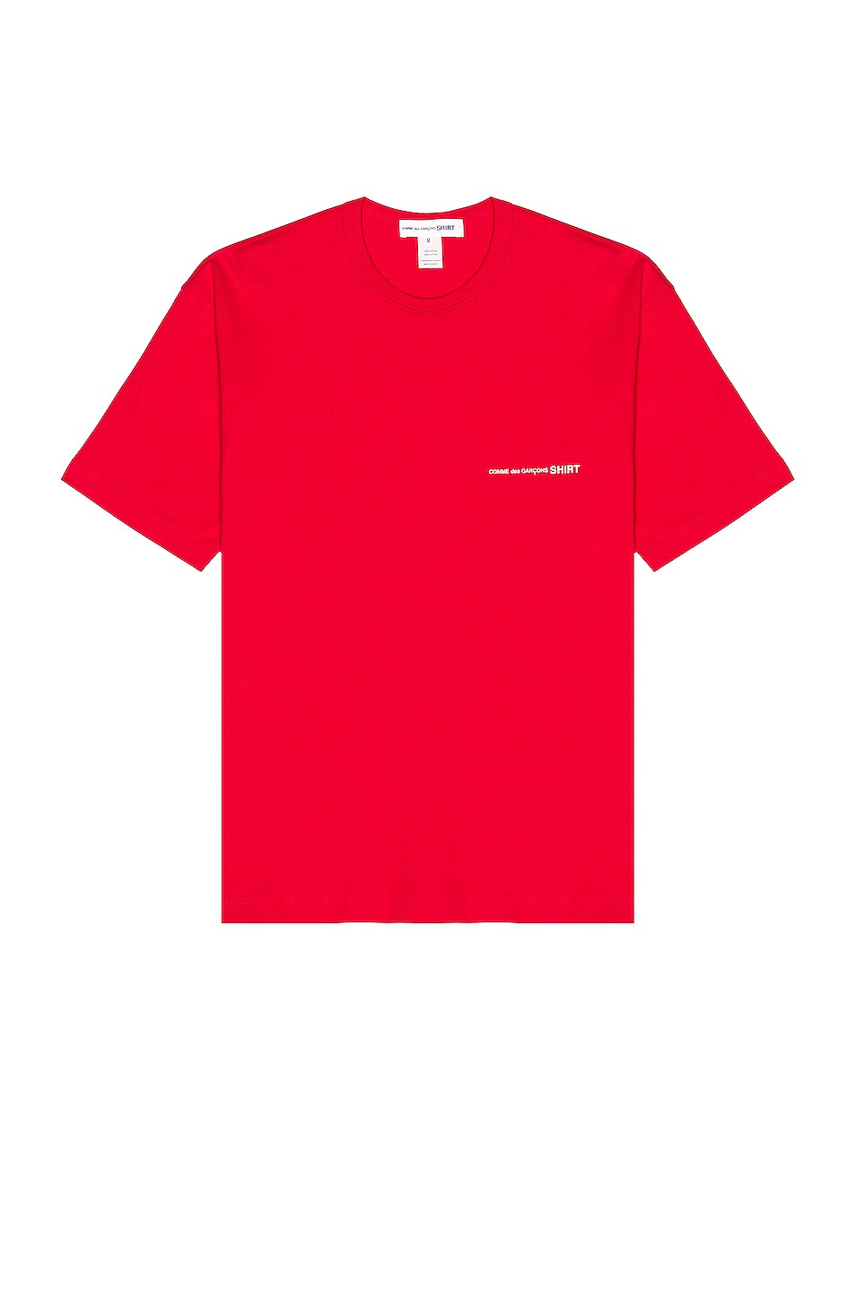 Image 1 of COMME des GARCONS SHIRT Big Tee with Logo in Red