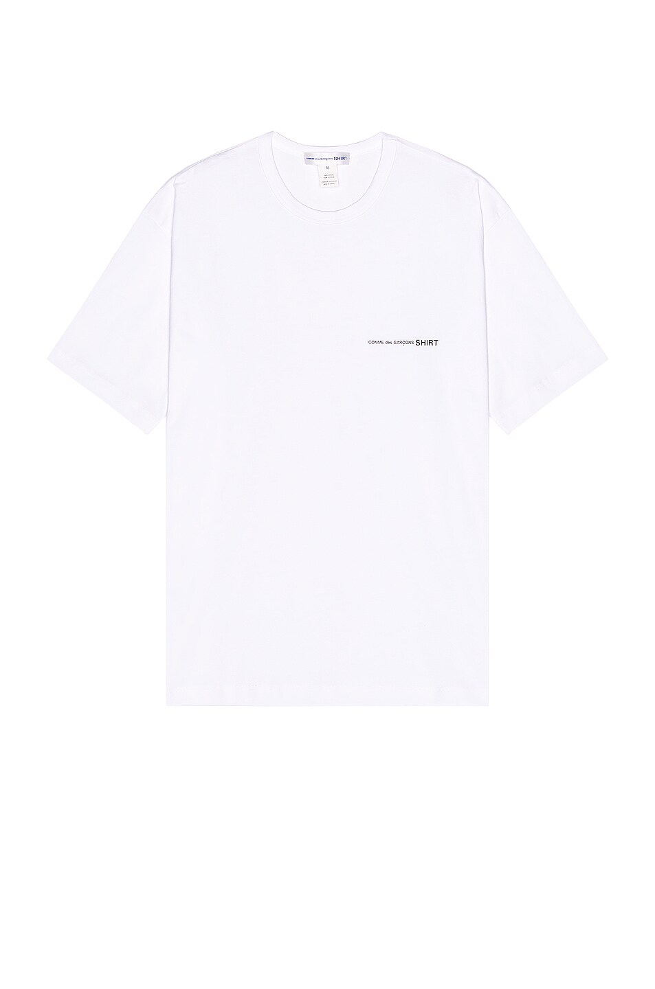 Image 1 of COMME des GARCONS SHIRT Big Tee with Logo in White