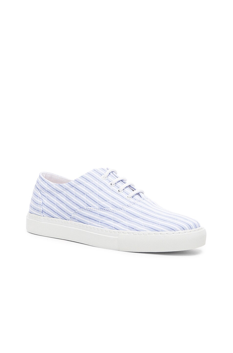 Image 1 of COMME des GARCONS SHIRT Quilted Cotton Sneakers in Stripe