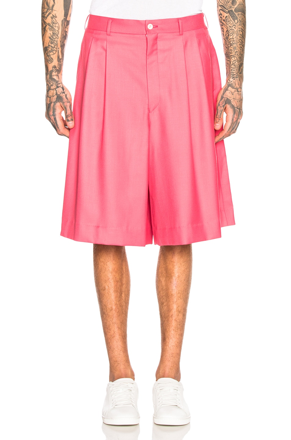 Image 1 of COMME des GARCONS Homme Plus Shorts in Pink
