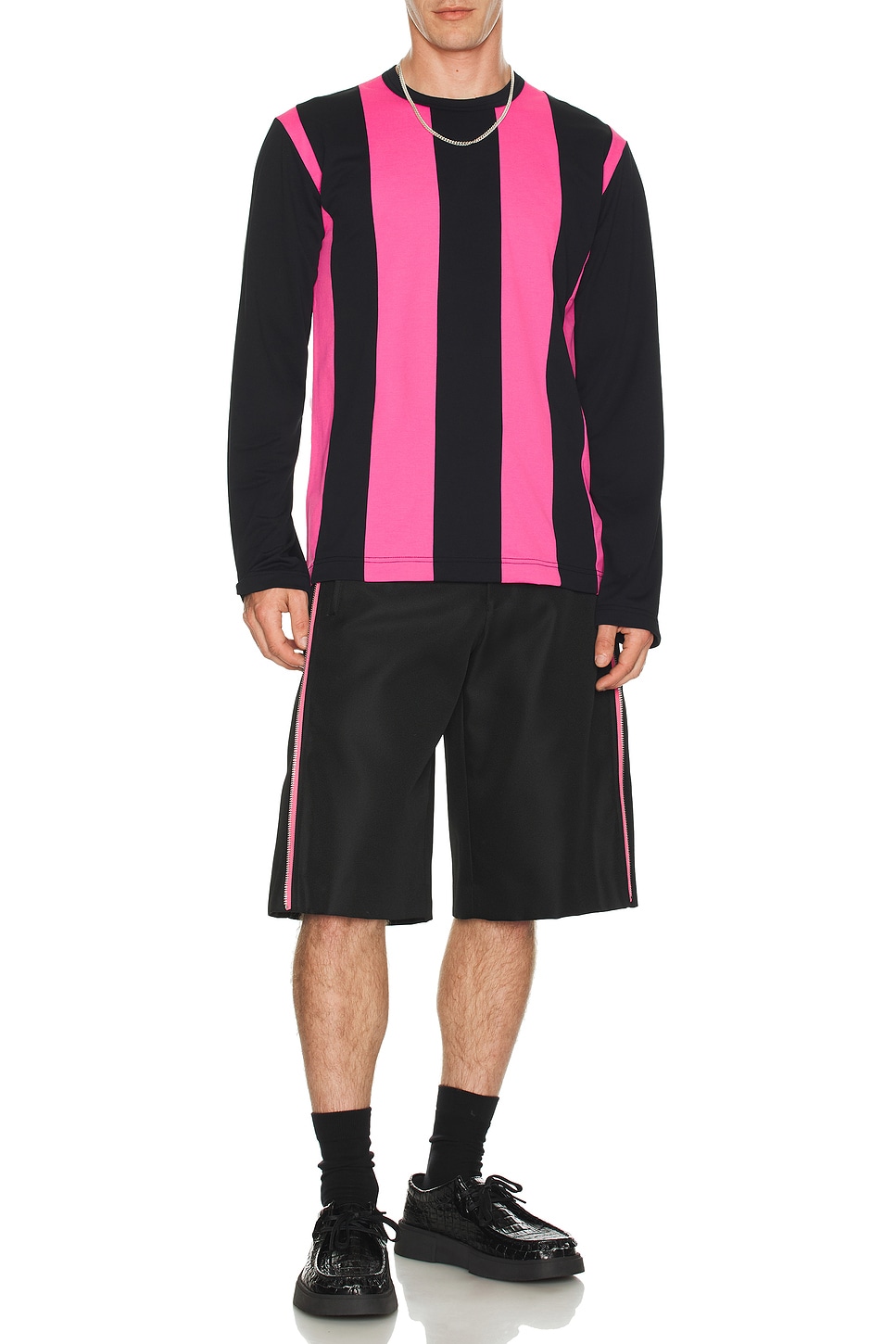 Image 1 of COMME des GARCONS Homme Plus Gabardine Shorts in Black