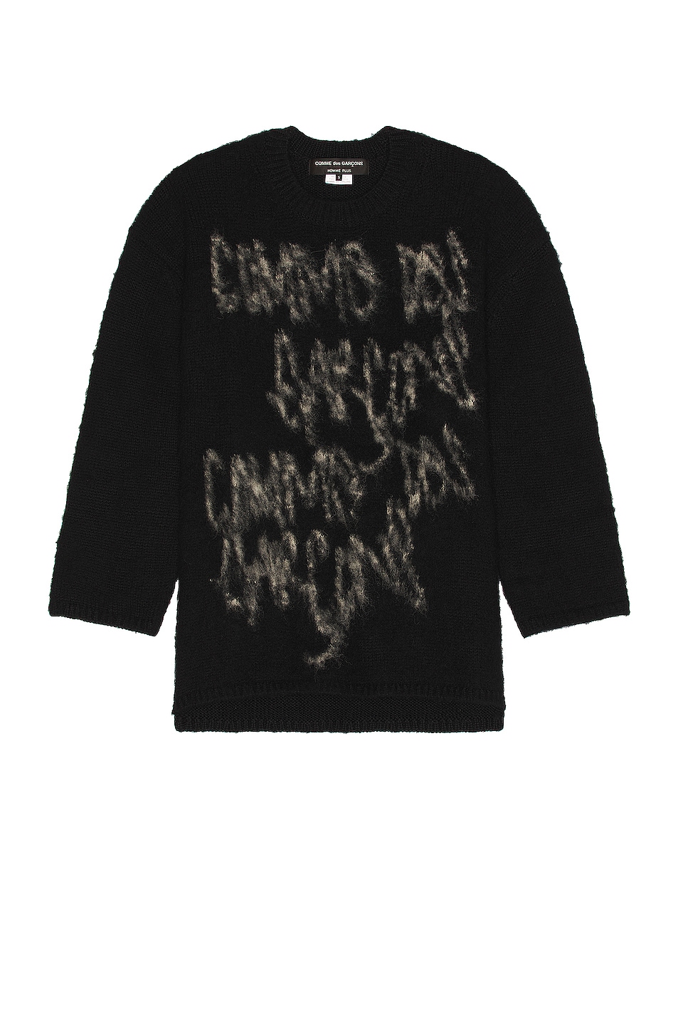 Image 1 of COMME des GARCONS Homme Plus Intarsia Sweater in Black