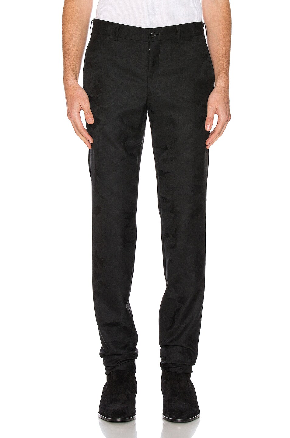 Image 1 of COMME des GARCONS Homme Plus Camo Trousers in Black