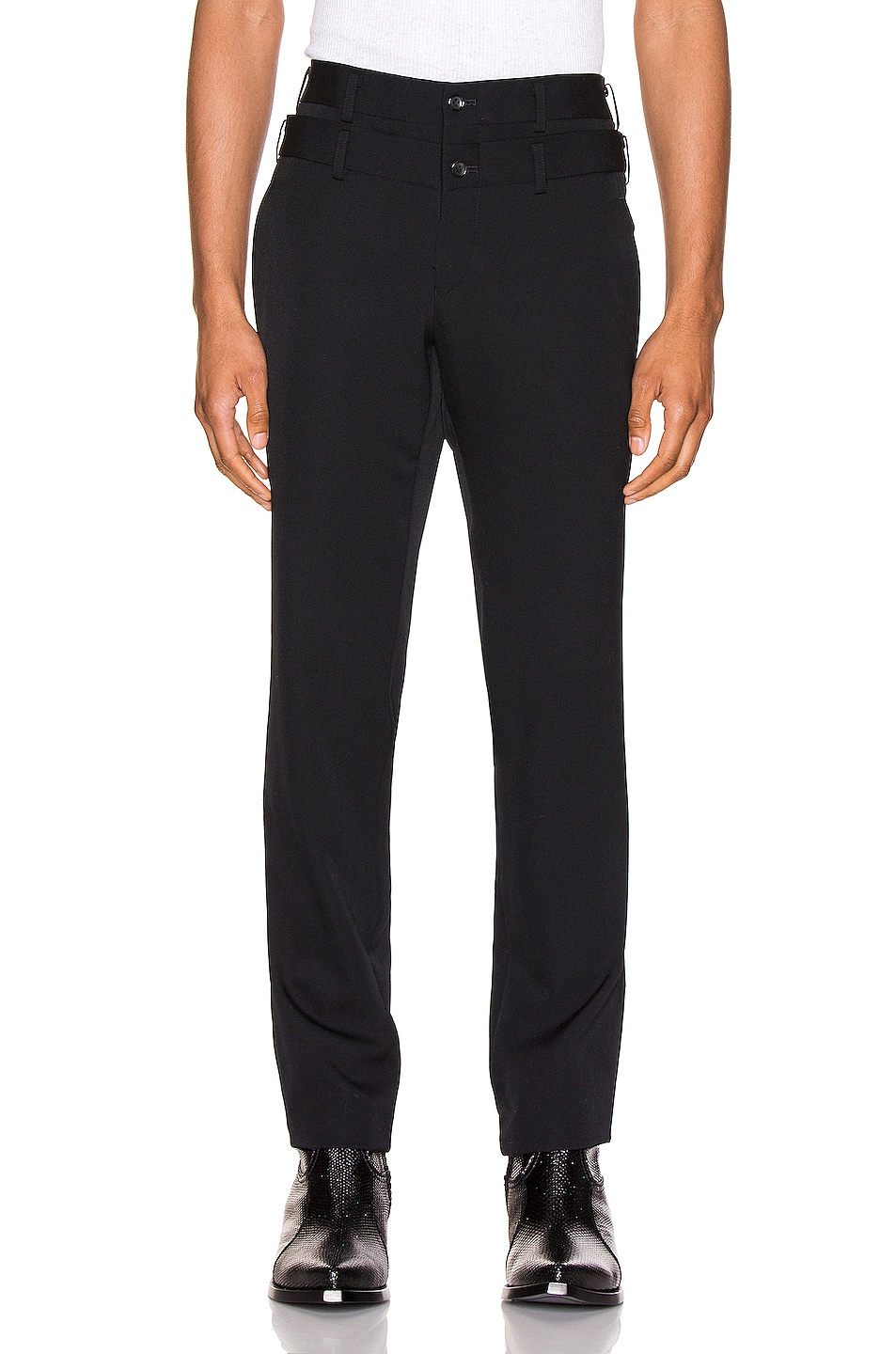 Image 1 of COMME des GARCONS Homme Plus Pants in Black