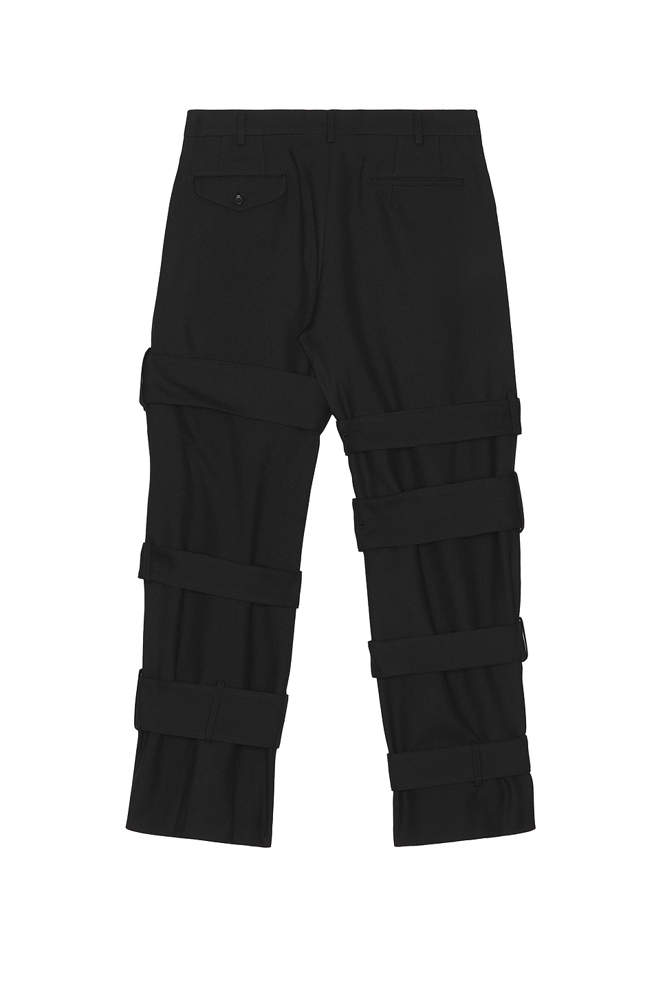 Comme Des Garçons Homme Deux Buckle Trousers In Black