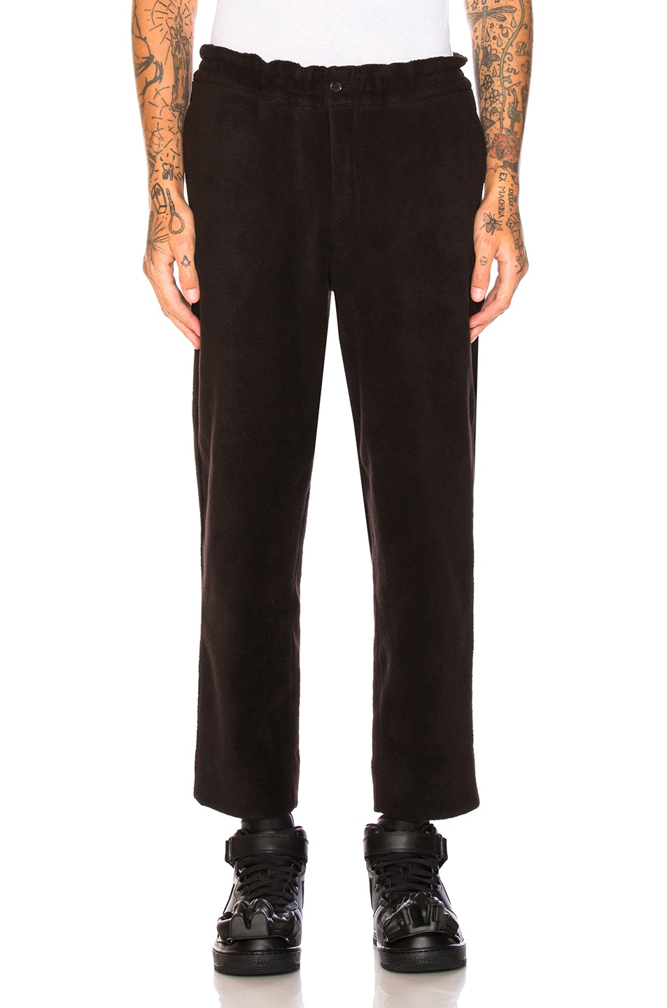 Image 1 of COMME des GARCONS Homme Plus Fleece Pants in Black