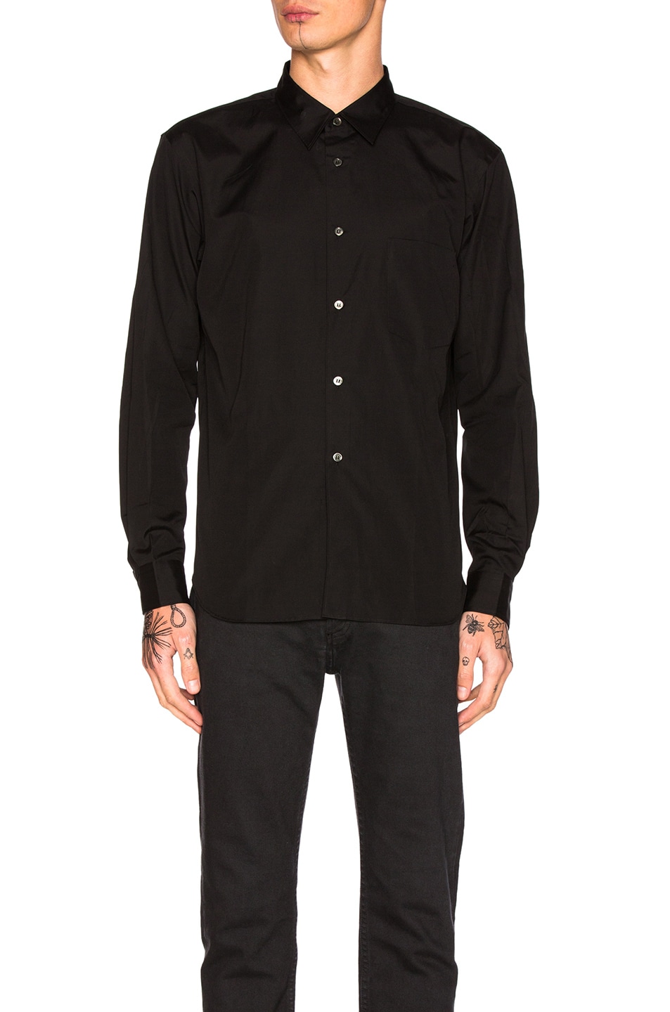 Image 1 of COMME des GARCONS Homme Plus Cotton Broad Shirt in Black