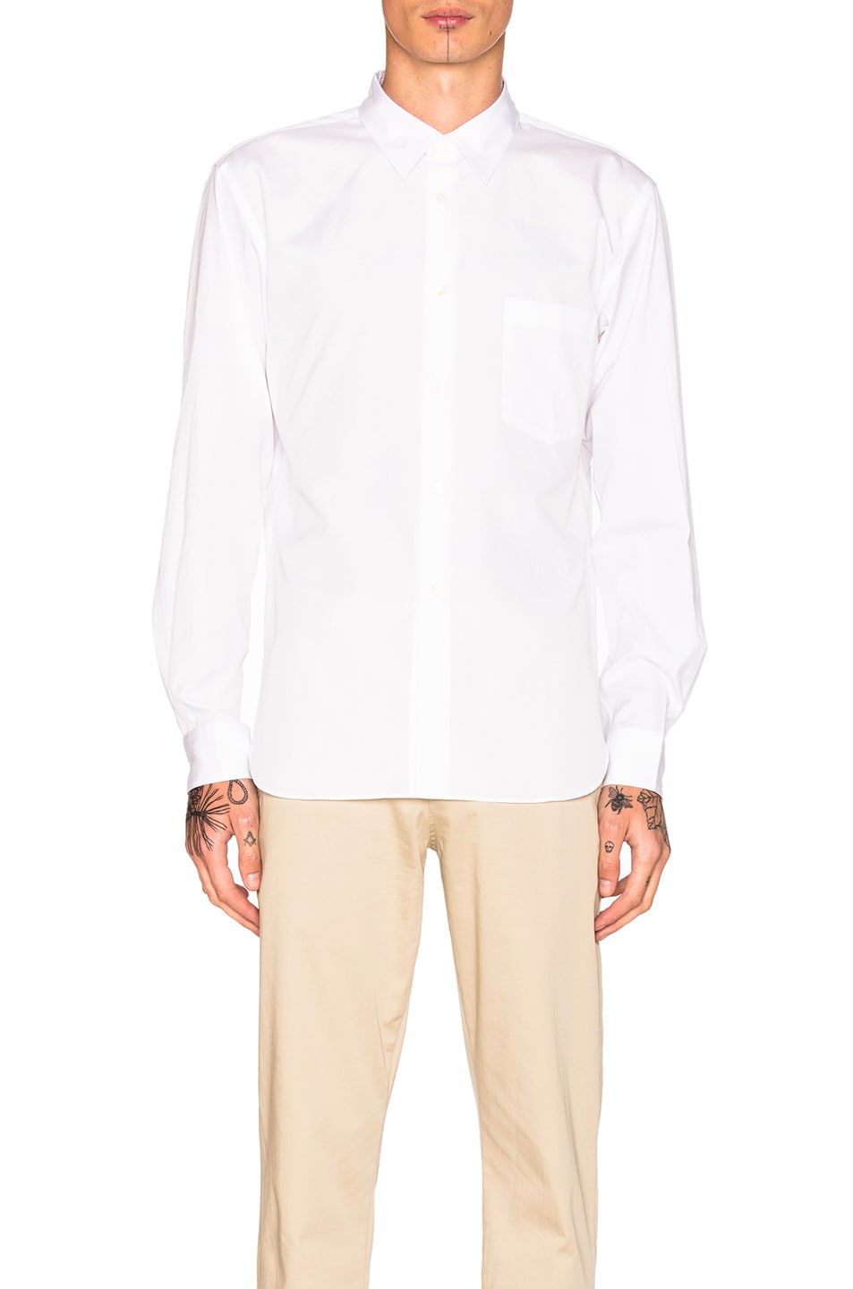 Image 1 of COMME des GARCONS Homme Plus Cotton Broad Shirt in White