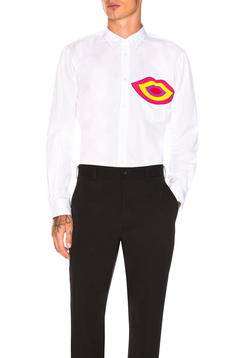 Image 1 of COMME des GARCONS Homme Plus Cotton Shirt in White